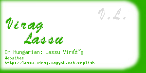 virag lassu business card